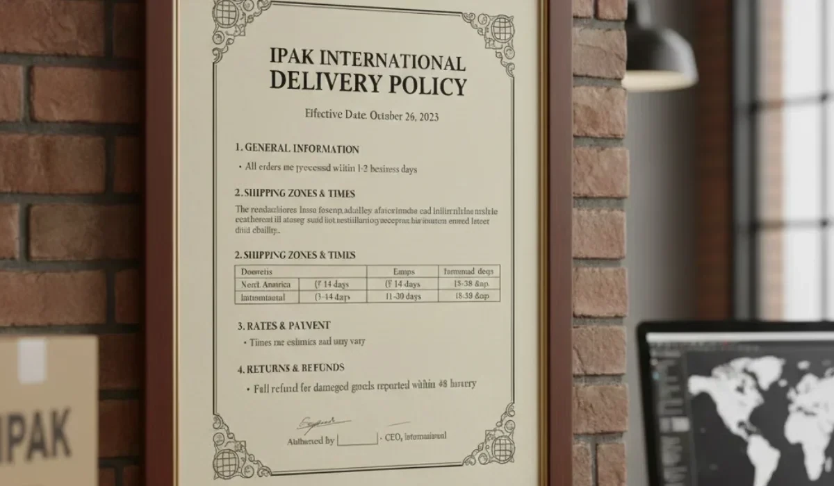 Delivery Policy of Ipak International